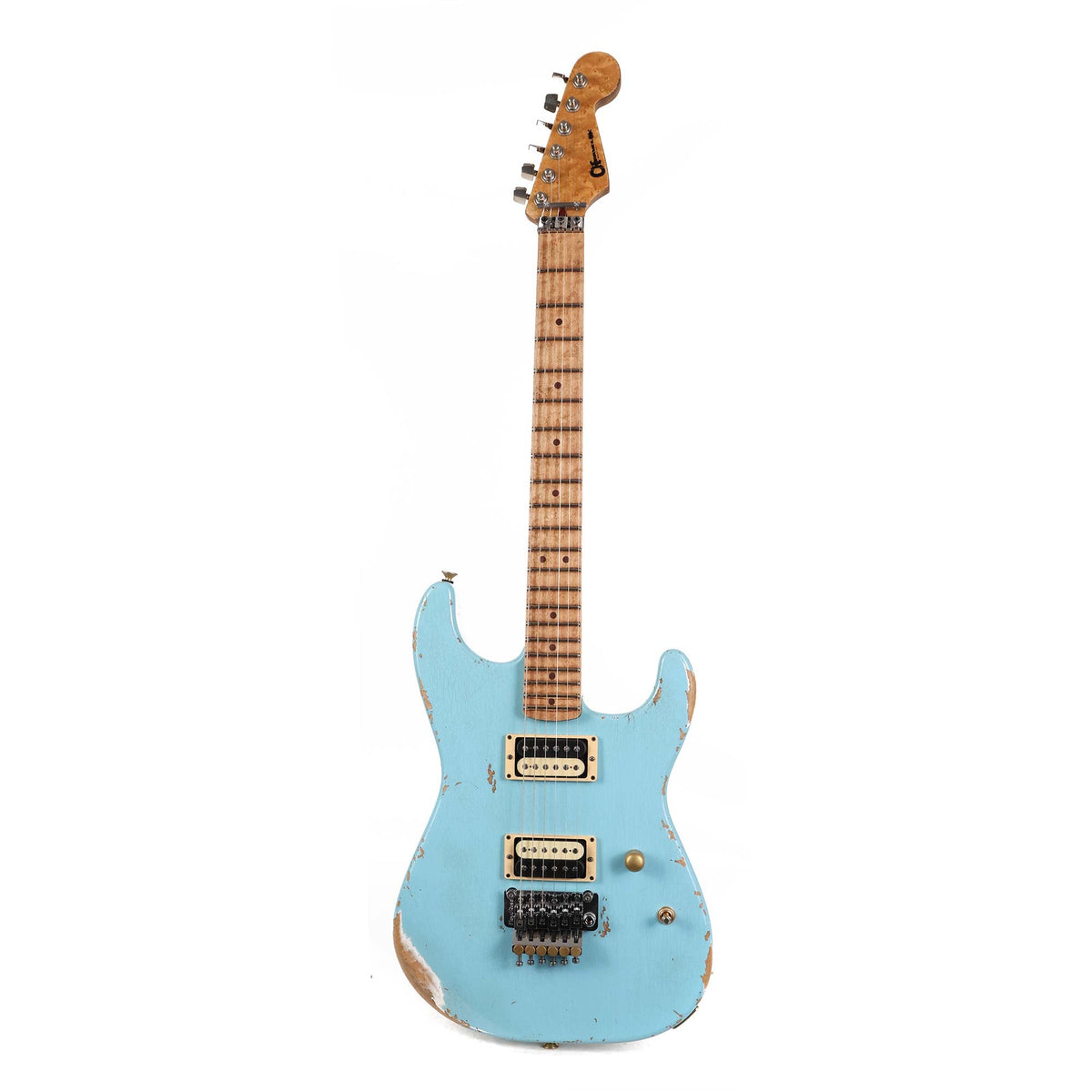 Charvel Custom Shop San Dimas Nitro Aged Music Zoo Exclusive Daphne Blue — 2