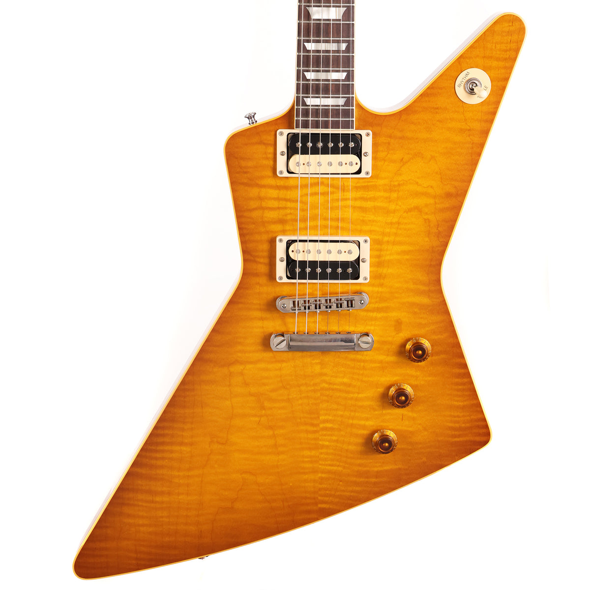 Gibson Custom Shop Explorer Made 2 Measure Dirty Lemon Burst VOS — 2