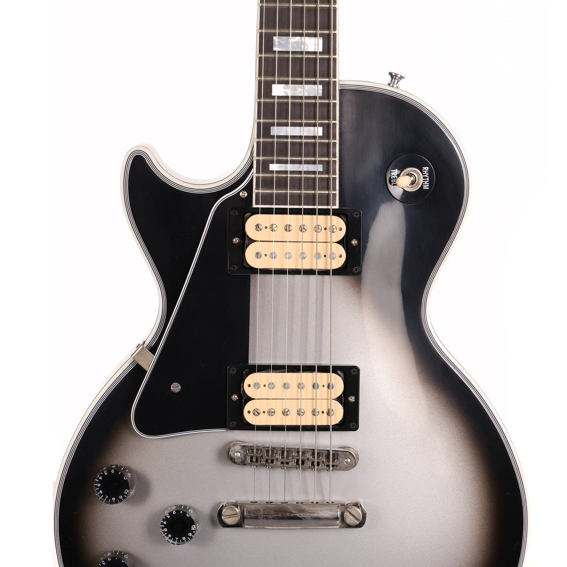 Gibson M2M Les Paul Custom Left-Handed Silverburst | The Music Zoo