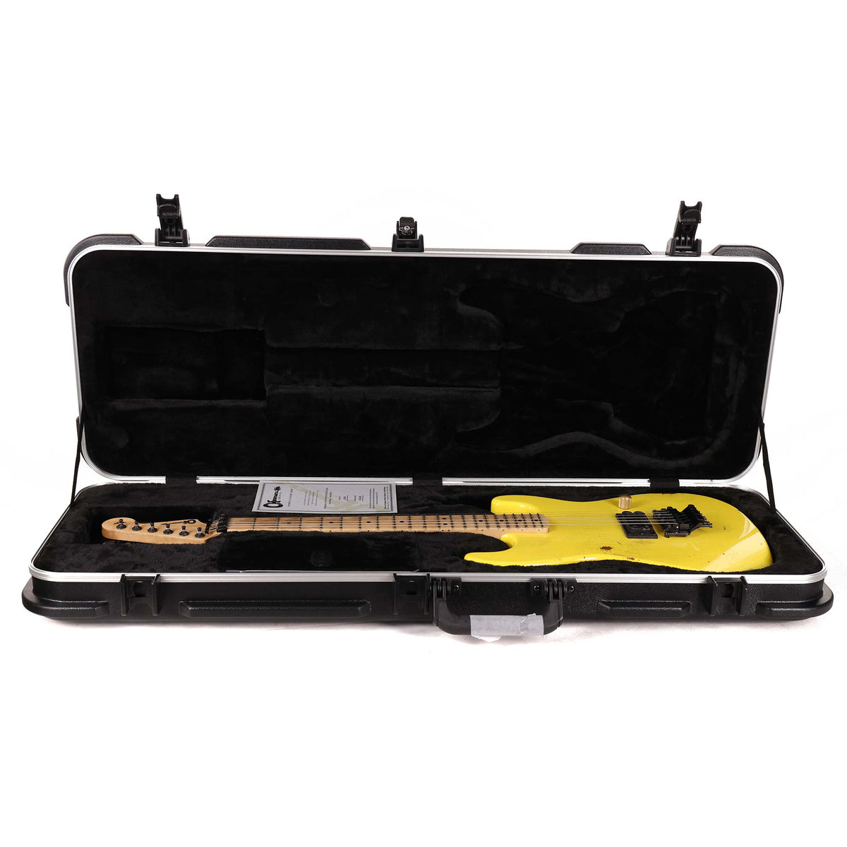Charvel Custom Shop San Dimas Nitro Aged Music Zoo Exclusive Graffiti Yellow — 12