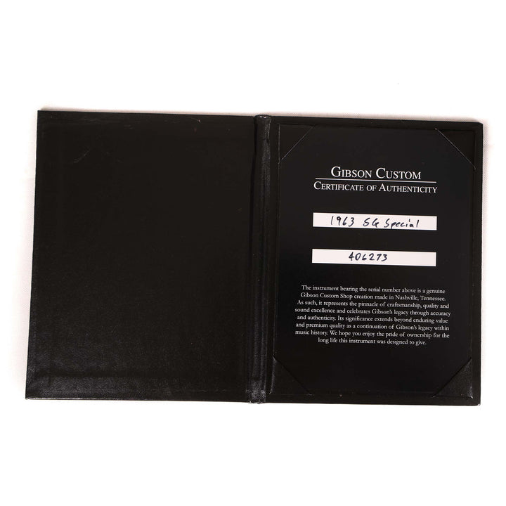 Gibson Custom Shop 1963 SG Special Reissue Lightning Bar VOS Cherry Red