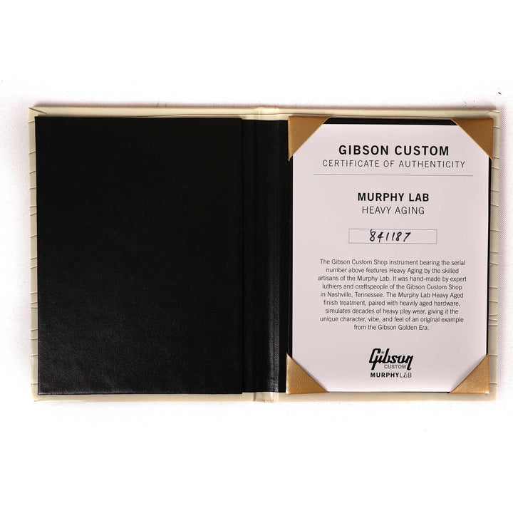 Gibson Custom Shop 1958 Les Paul Made 2 Measure Wraparound Murphy Lab Heavy Aged Ebony