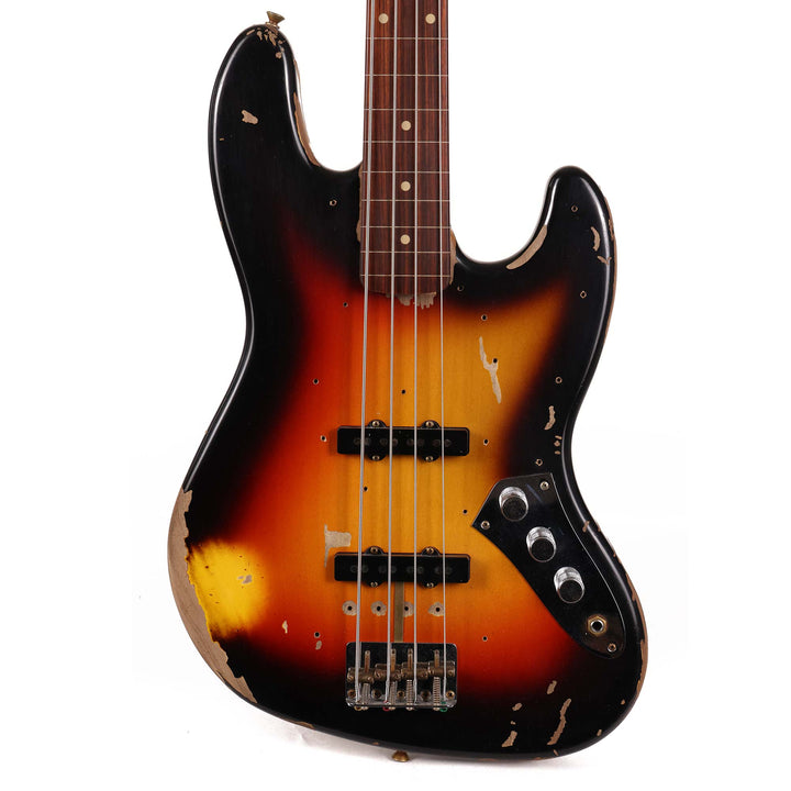Fender Custom Shop Jaco Pastorius Jazz Bass Relic 3-Tone Sunburst