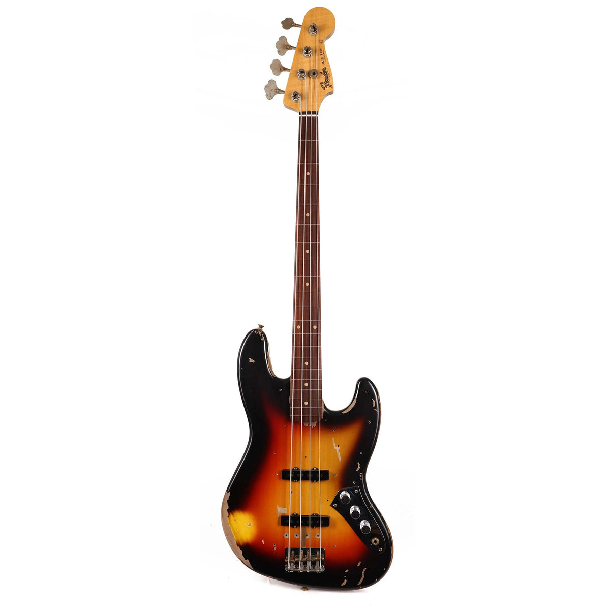 Fender Custom Shop Jaco Pastorius Jazz Bass Relic 3-Tone Sunburst — 2