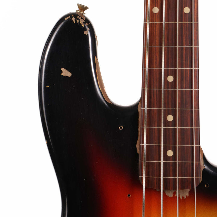 Fender Custom Shop Jaco Pastorius Jazz Bass Relic 3-Tone Sunburst