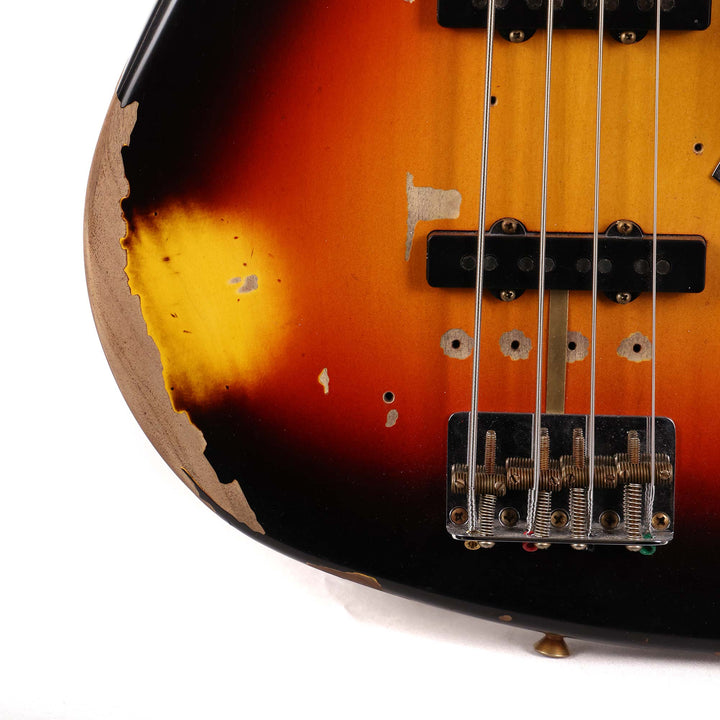 Fender Custom Shop Jaco Pastorius Jazz Bass Relic 3-Tone Sunburst