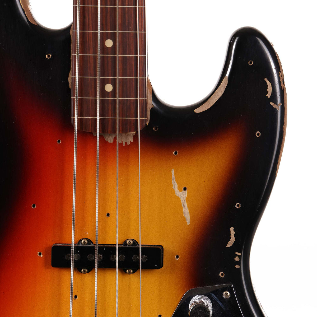 Fender Custom Shop Jaco Pastorius Jazz Bass Relic 3-Tone Sunburst — 6