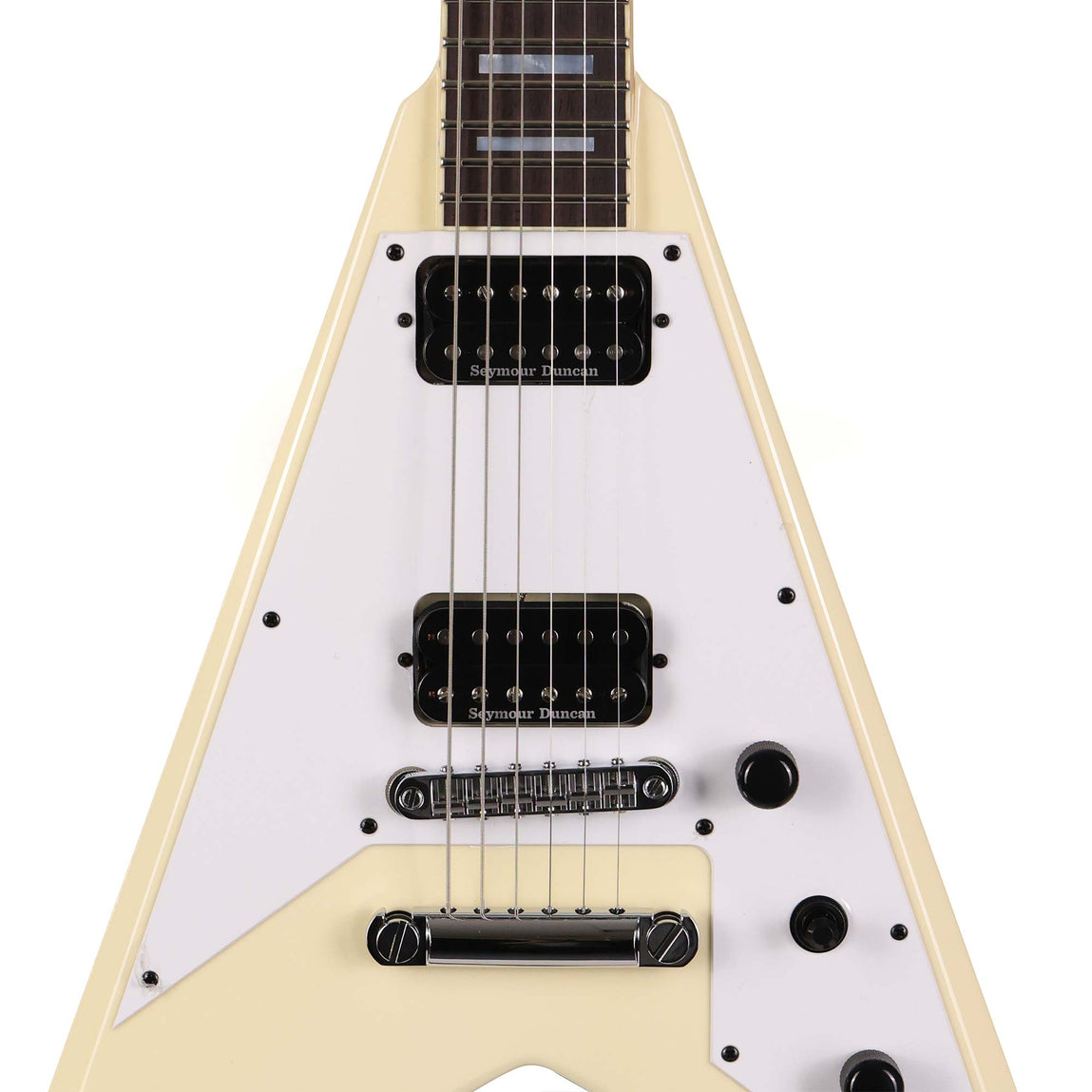 Jackson USA Signature Scott Ian King V KVT Ivory | The Music Zoo