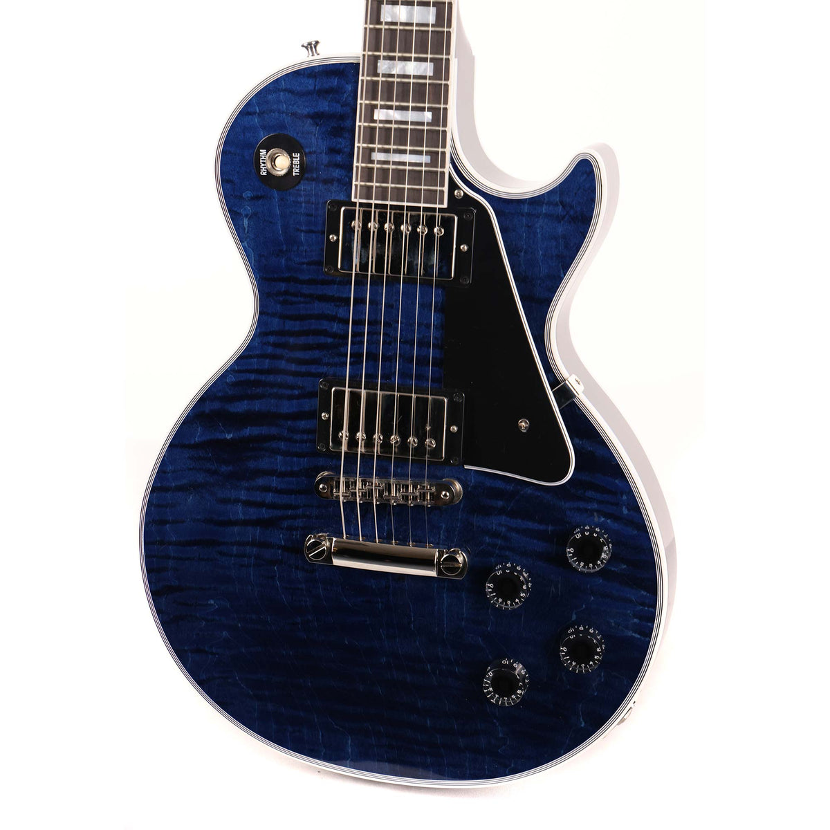 Gibson Custom Shop Les Paul Custom Figured Made 2 Measure Trans Blue Gloss — 5