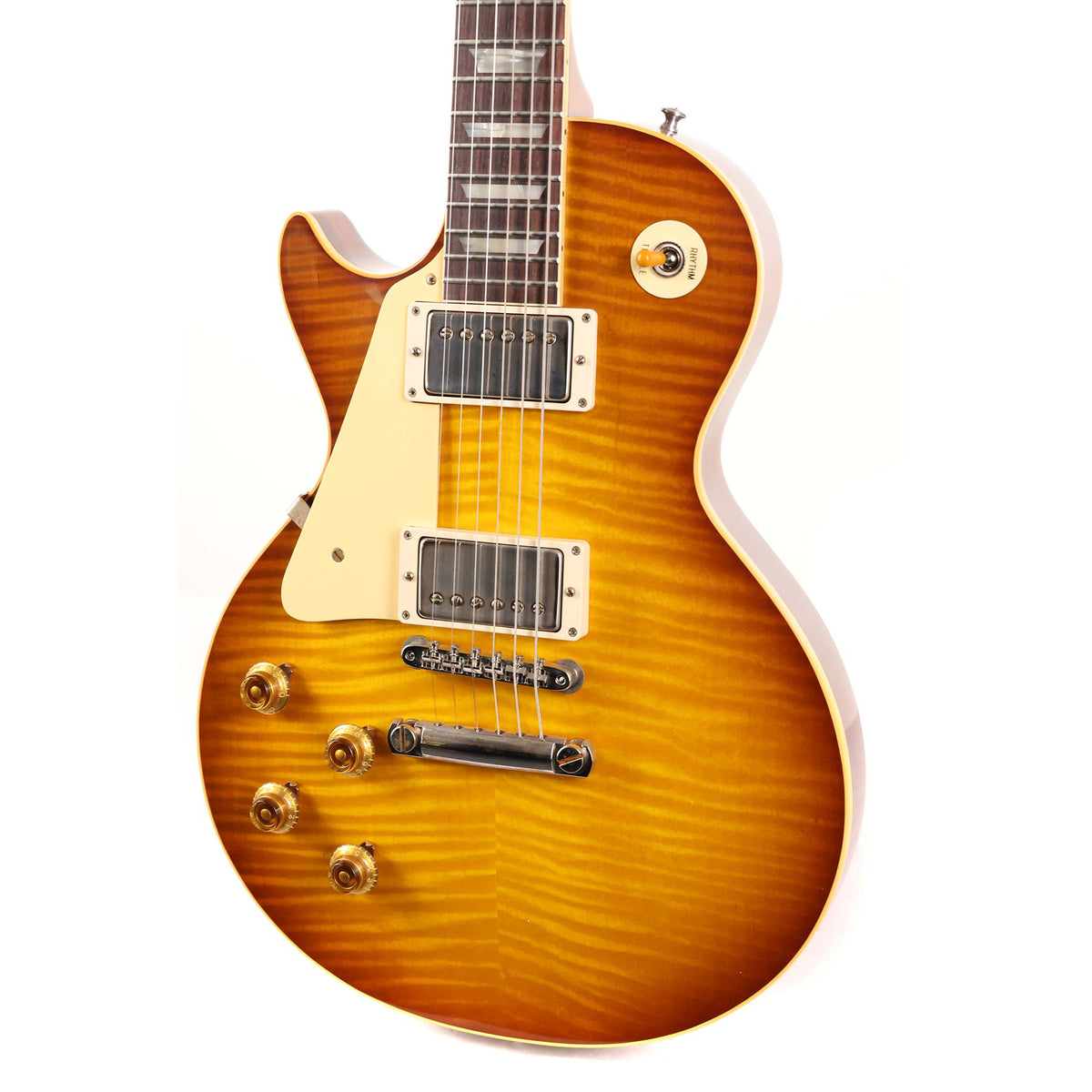 Gibson Custom Shop 1959 Les Paul Left-Handed VOS Golden Poppy Burst — 5