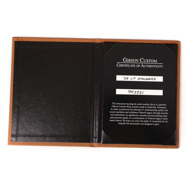 Gibson Custom Shop 1959 Les Paul Left-Handed VOS Golden Poppy Burst