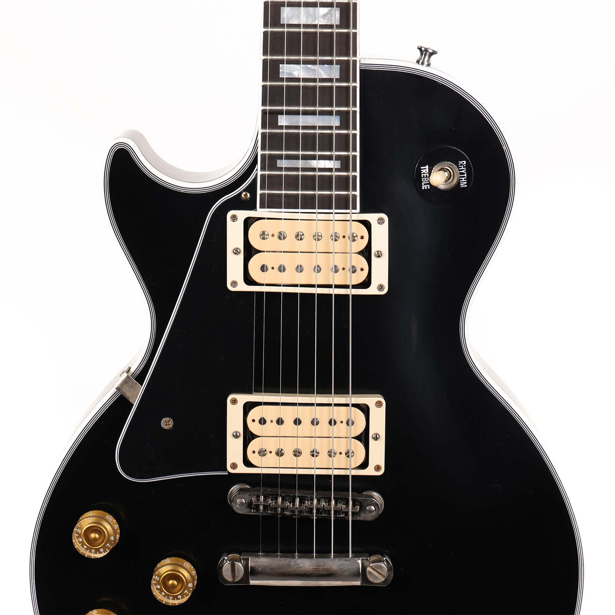 Gibson Custom Shop Les Paul Custom Left-Handed Made 2 Measure Ebony with Double Classic White Pickups 2025 — 4