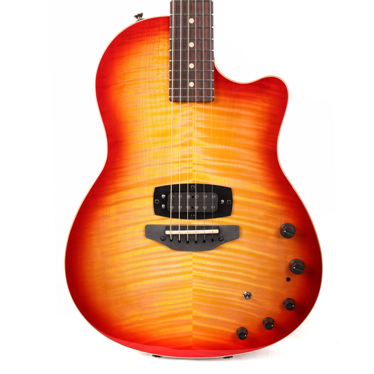 Tom Anderson Crowdster Plus Natural Yellow Sun with Cherry Shaded Edge — 1