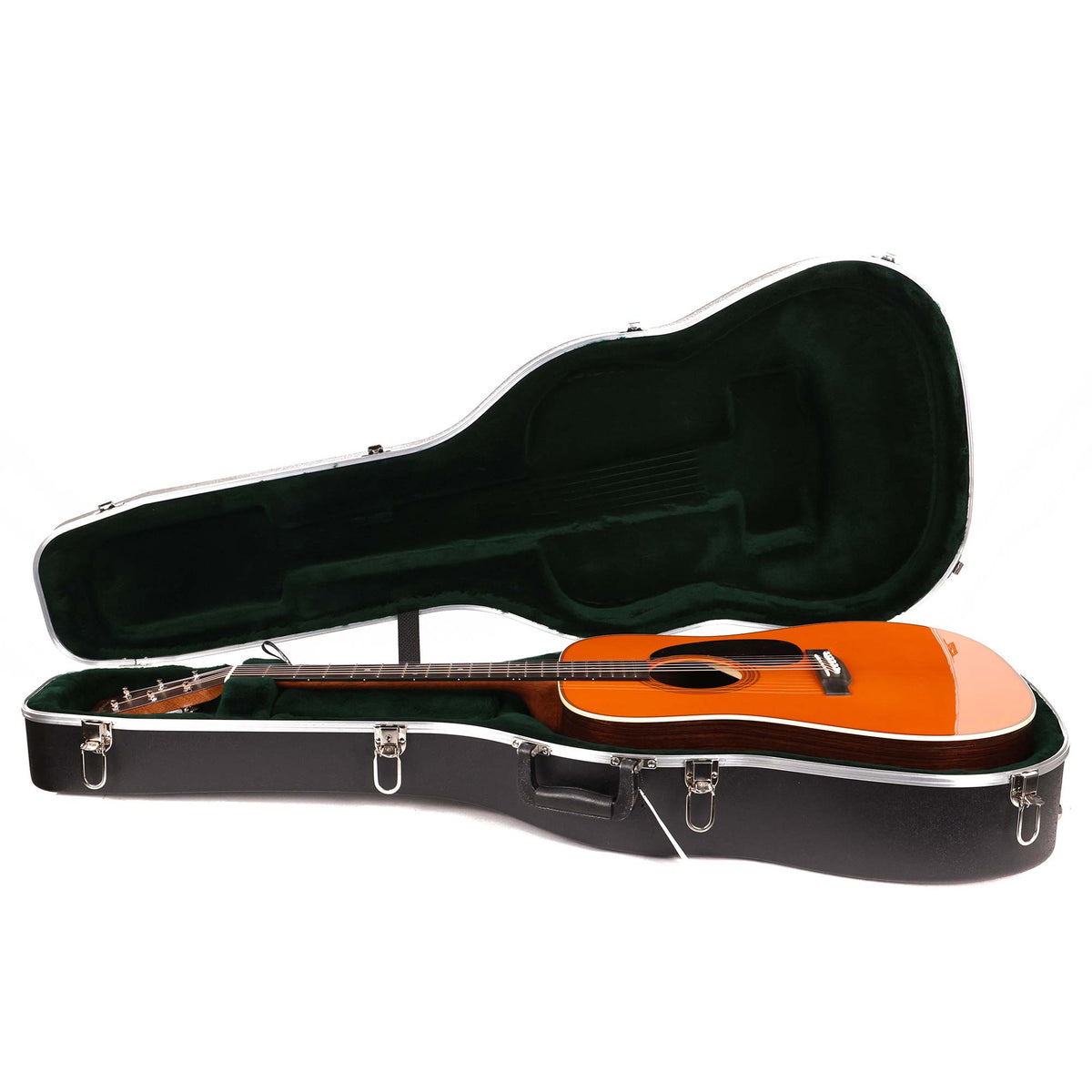 Martin Custom Shop Dreadnought Style 28 Music Zoo Exclusive Vintage Tangerine — 9