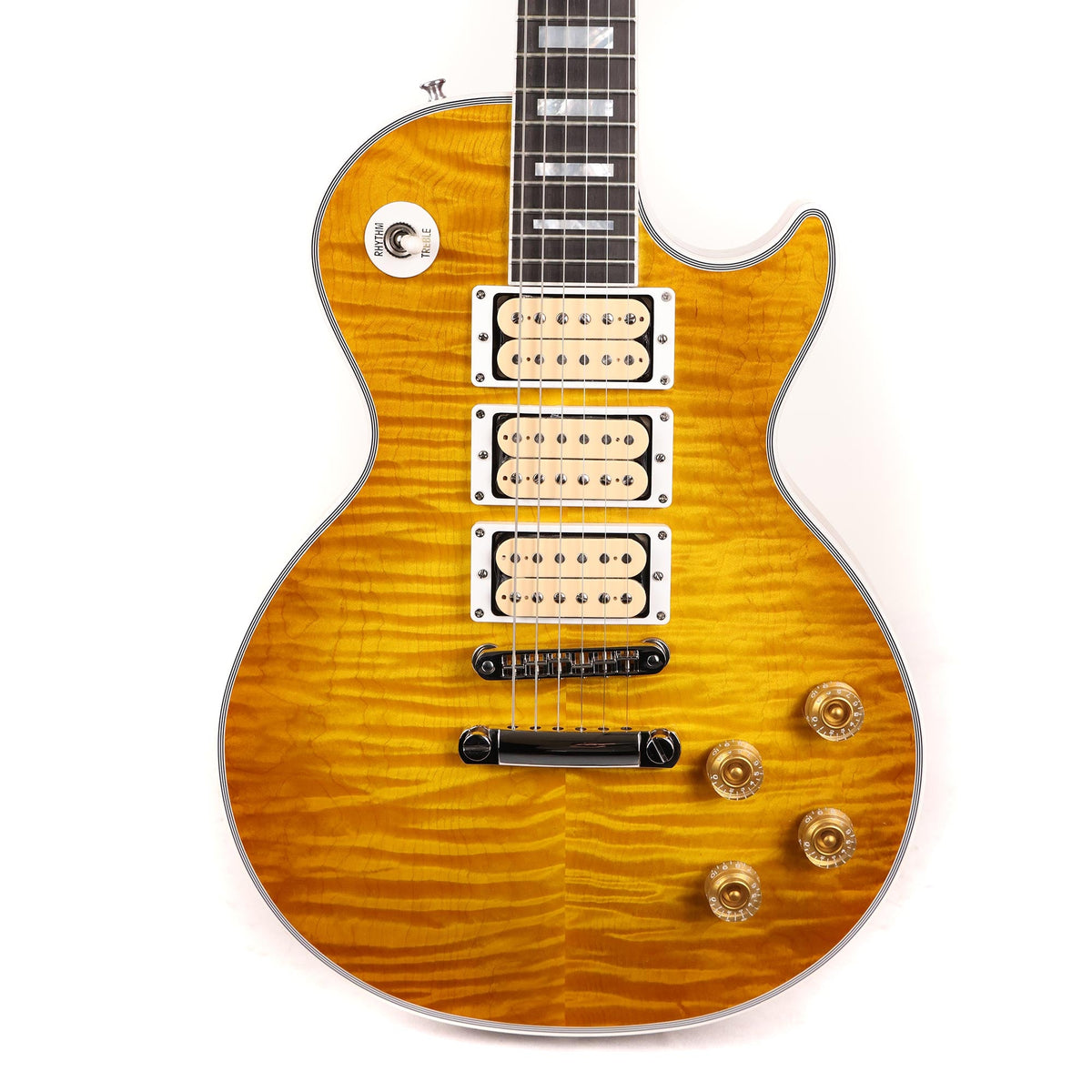 Gibson Custom Shop Les Paul Custom Made 2 Measure Flame Top Dirty Lemon Burst — 1