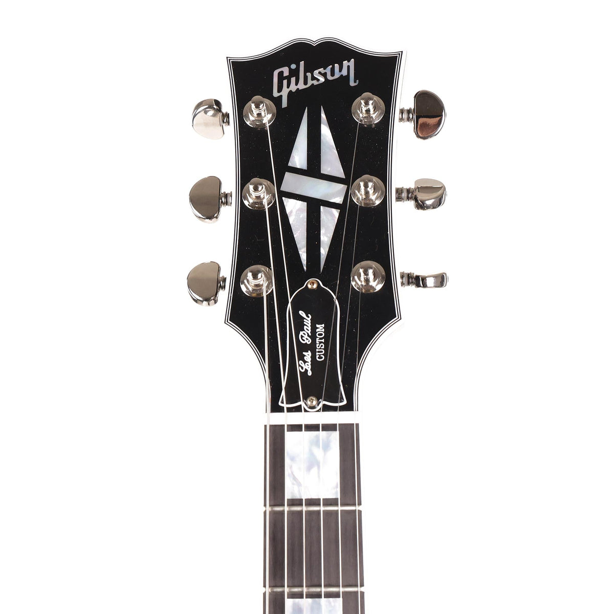 Gibson Custom Shop Les Paul Custom Made 2 Measure Ebony VOS with Double Classic White '57 Classics — 6