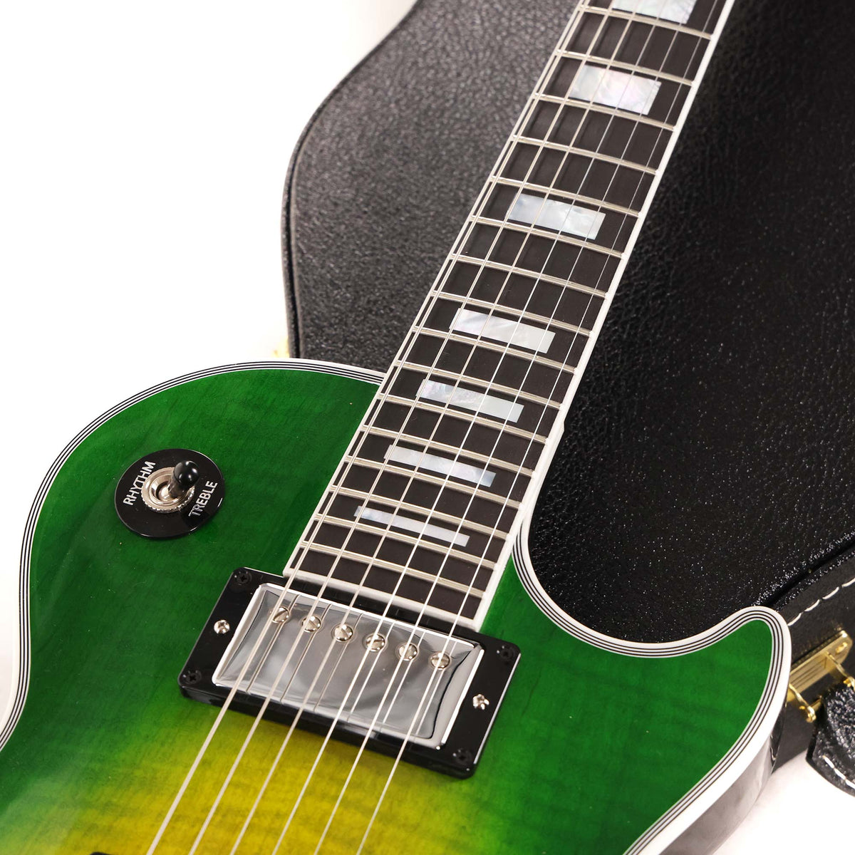 Gibson Custom Shop Les Paul Axcess Figured Made 2 Measure Iguana Burst — 8