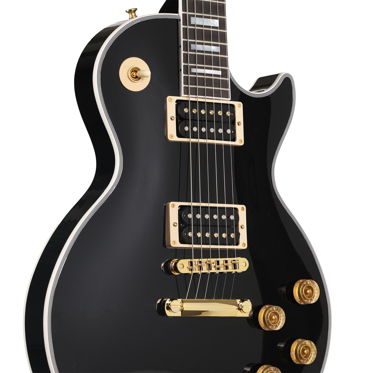 Gibson Custom Shop Les Paul Custom Gloss Ebony Black Burstbuckers — 5