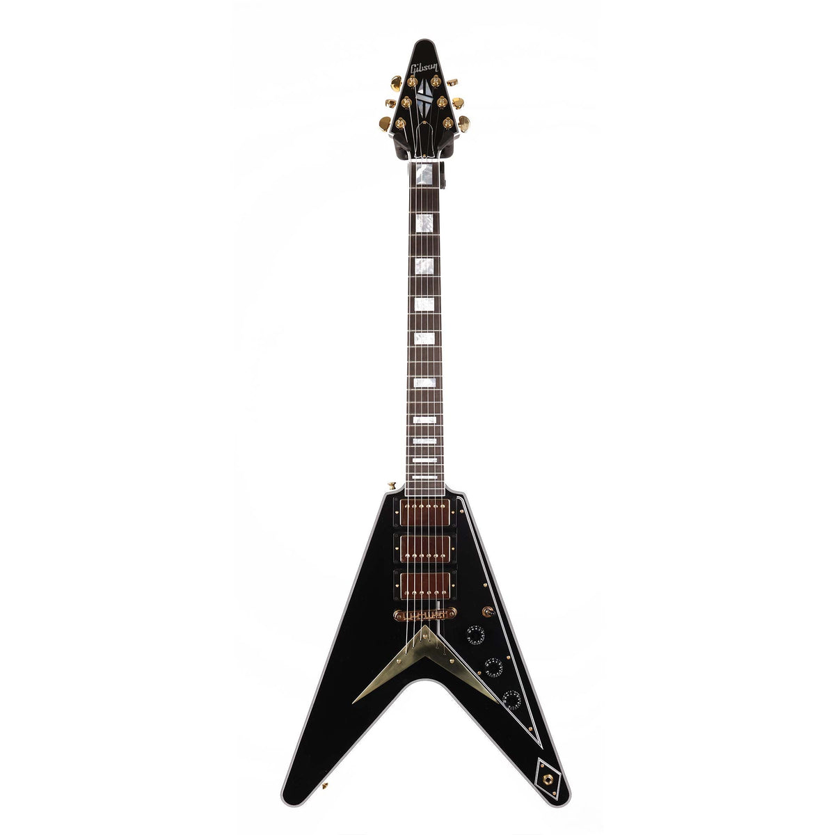 Gibson Custom Shop Flying V Custom Made 2 Measure Gloss Ebony Triple Pickup 2025 — 2