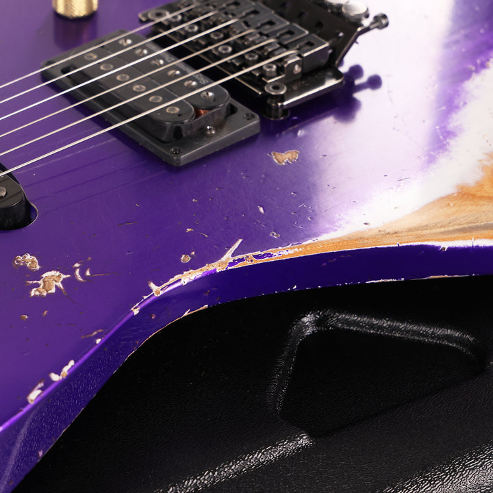 Jackson Custom Shop SL2H-V Soloist Nitro Aged Purple Metallic Reverse Headstock