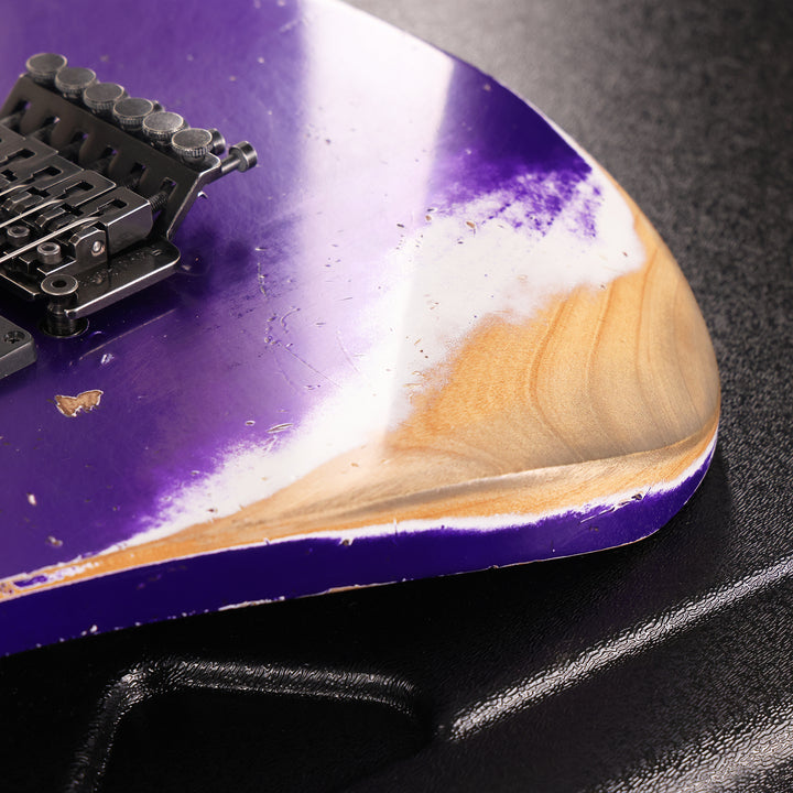 Jackson Custom Shop SL2H-V Soloist Nitro Aged Purple Metallic Reverse Headstock