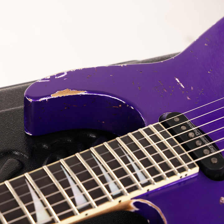 Jackson Custom Shop SL2H-V Soloist Nitro Aged Purple Metallic Reverse Headstock