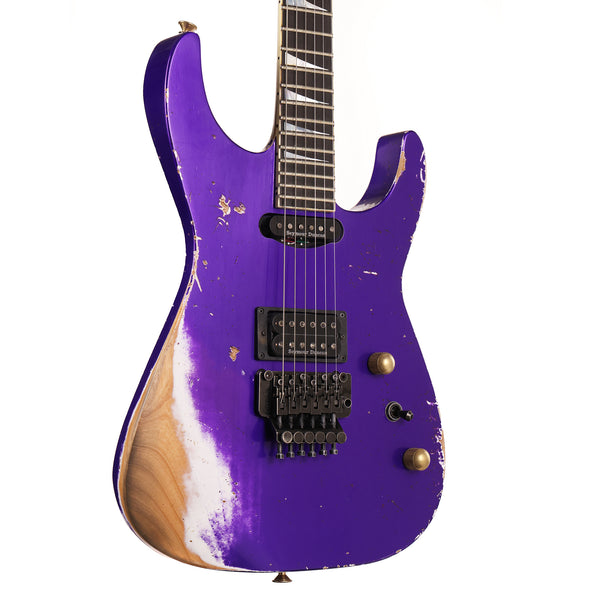 Jackson Custom Shop SL2H-V Soloist Nitro Aged Purple Metallic Reverse Headstock
