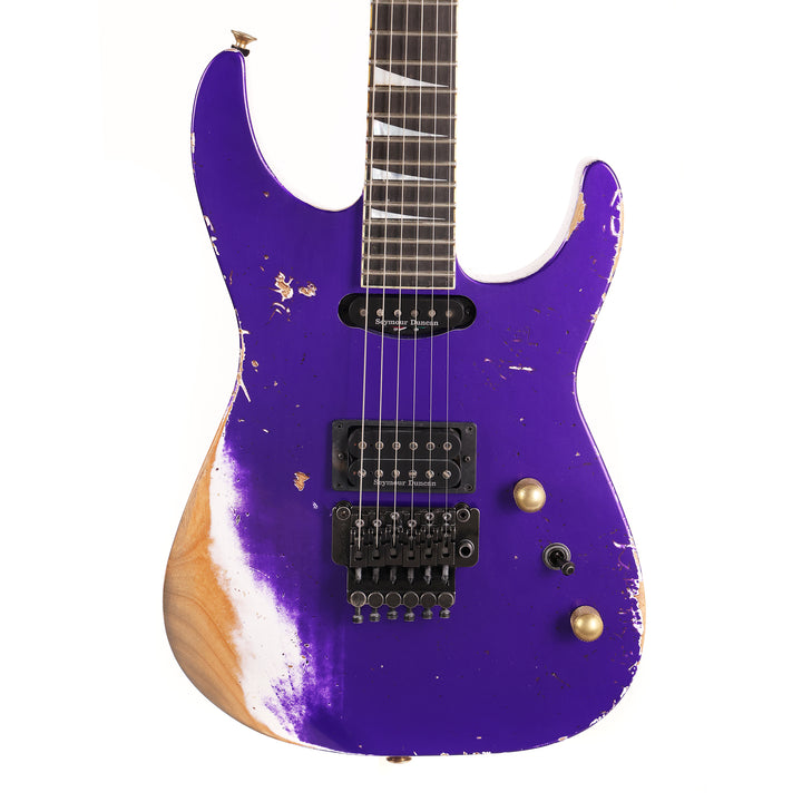 Jackson Custom Shop SL2H-V Soloist Nitro Aged Purple Metallic Reverse Headstock