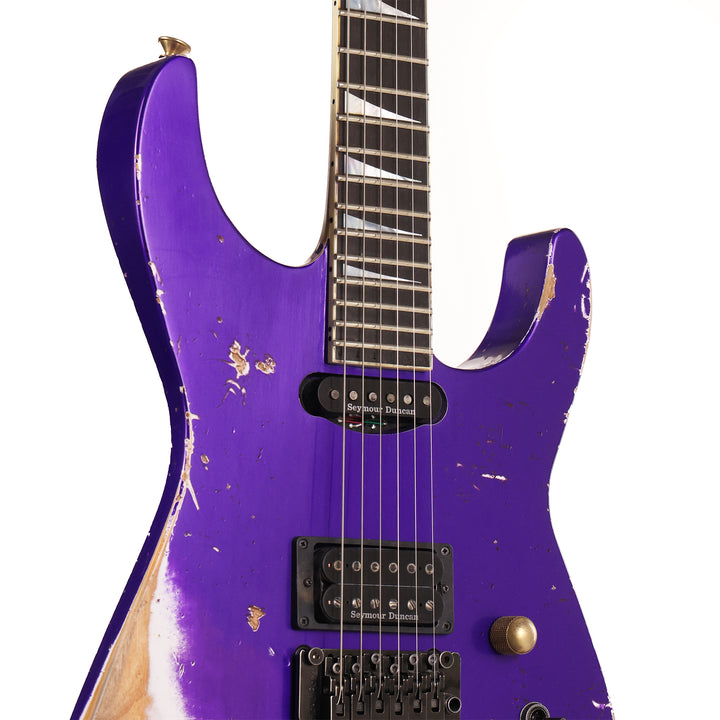 Jackson Custom Shop SL2H-V Soloist Nitro Aged Purple Metallic Reverse Headstock