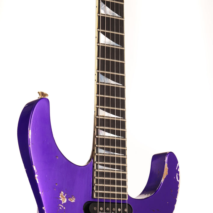Jackson Custom Shop SL2H-V Soloist Nitro Aged Purple Metallic Reverse Headstock
