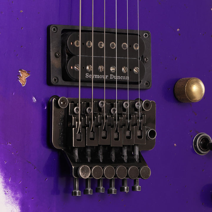 Jackson Custom Shop SL2H-V Soloist Nitro Aged Purple Metallic Reverse Headstock