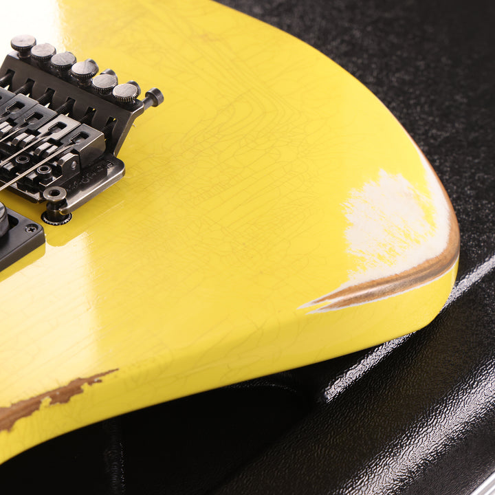 Jackson Custom Shop SL2H-V Soloist Nitro Aged Canary Yellow Music Zoo Exclusive