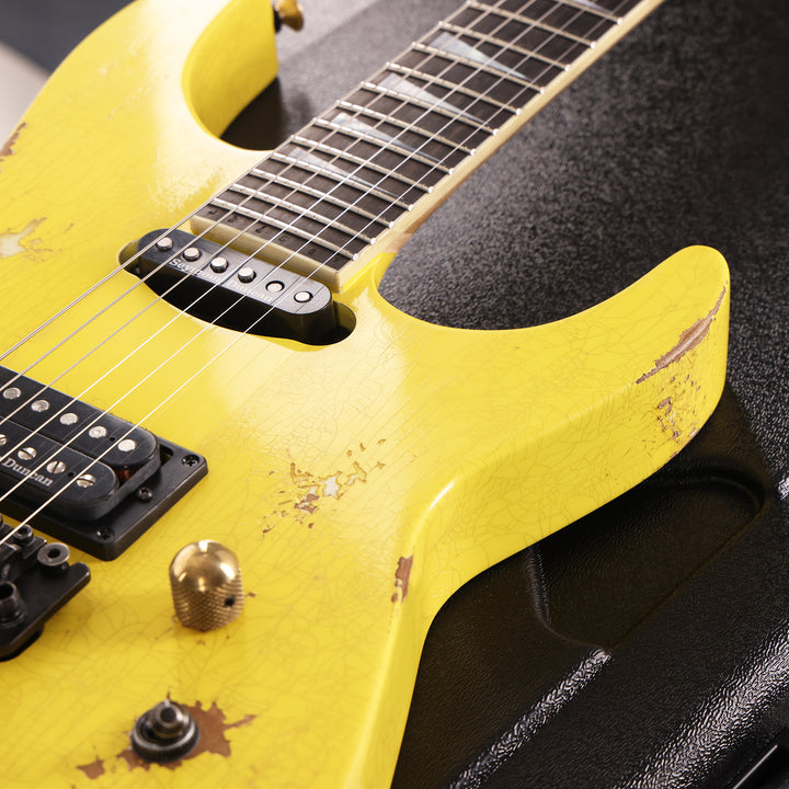 Jackson Custom Shop SL2H-V Soloist Nitro Aged Canary Yellow Music Zoo Exclusive