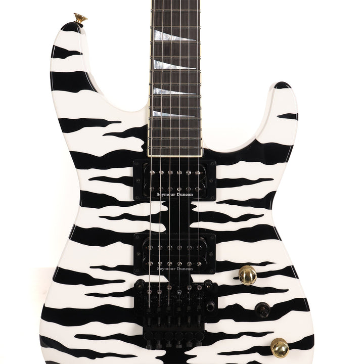 Jackson Custom Shop SL2H-V Soloist Music Zoo Exclusive White Bengal Stripes