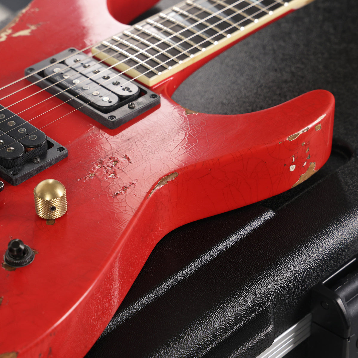 Jackson Custom Shop SL2H-V Soloist Nitro Aged Fiesta Red Music Zoo Exclusive — 12