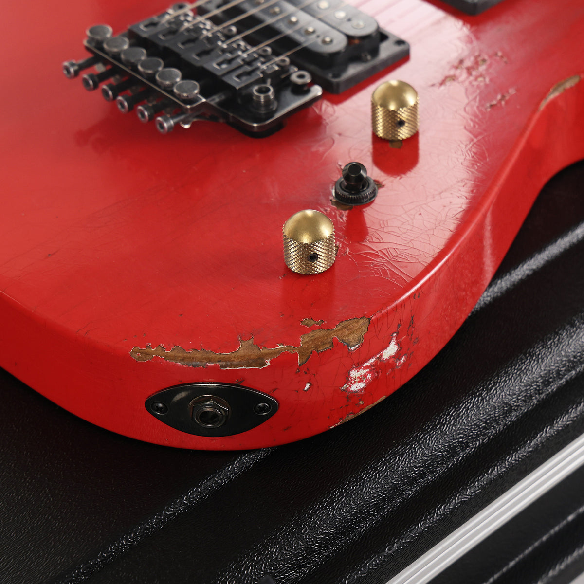 Jackson Custom Shop SL2H-V Soloist Nitro Aged Fiesta Red Music Zoo Exclusive — 13
