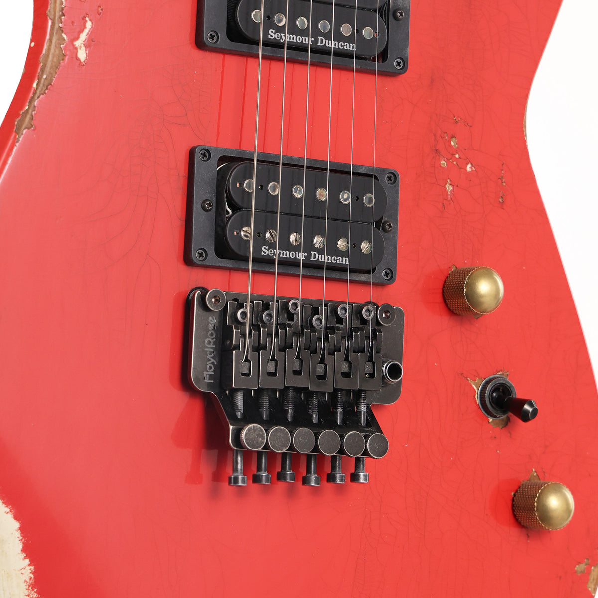 Jackson Custom Shop SL2H-V Soloist Nitro Aged Fiesta Red Music Zoo Exclusive — 8