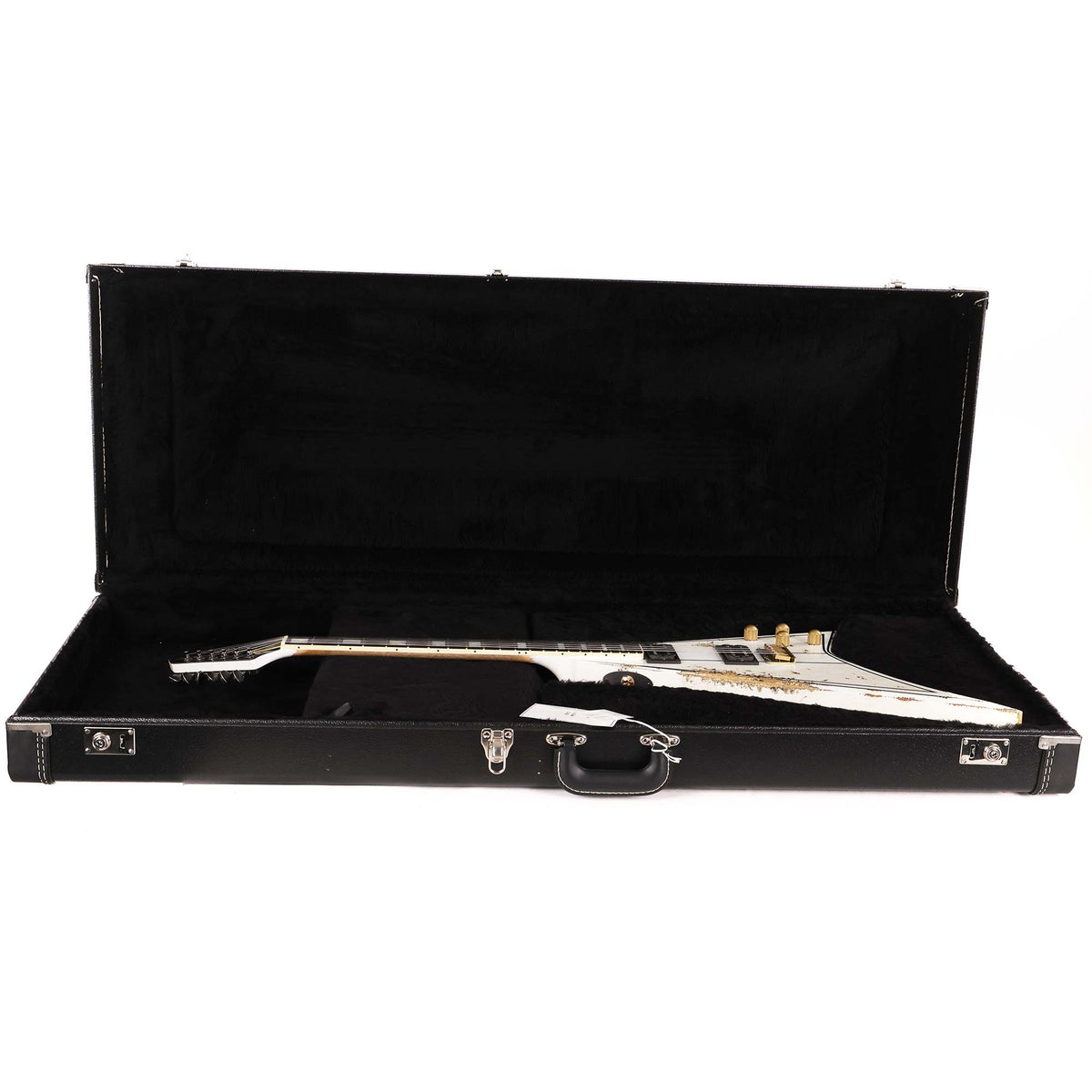 Jackson Custom Shop RR 1.5 Rhoads Tour Relic White with Black Pinstripes — 19