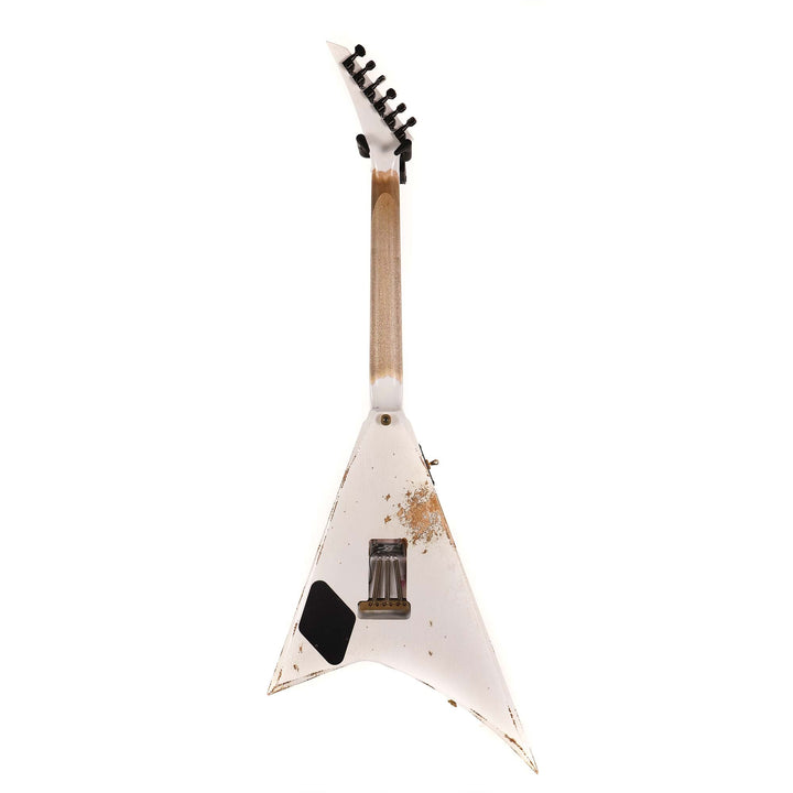 Jackson Custom Shop RR 1.5 Rhoads Tour Relic White with Black Pinstripes