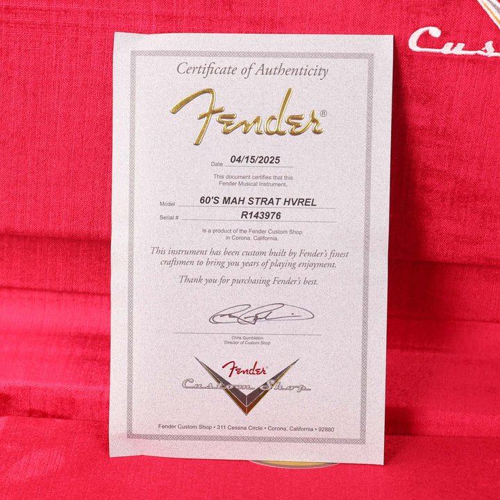 Fender Custom Shop '60s Mahogany Stratocaster Heavy Relic Dakota Red