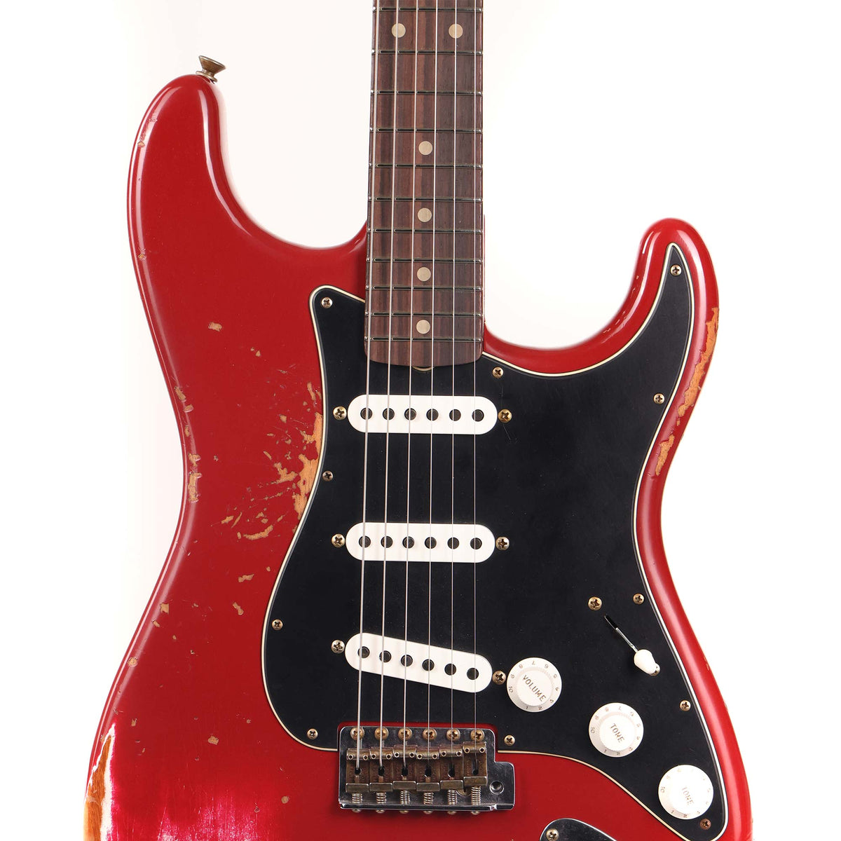 Fender Custom Shop '60s Mahogany Stratocaster Heavy Relic Dakota Red — 4