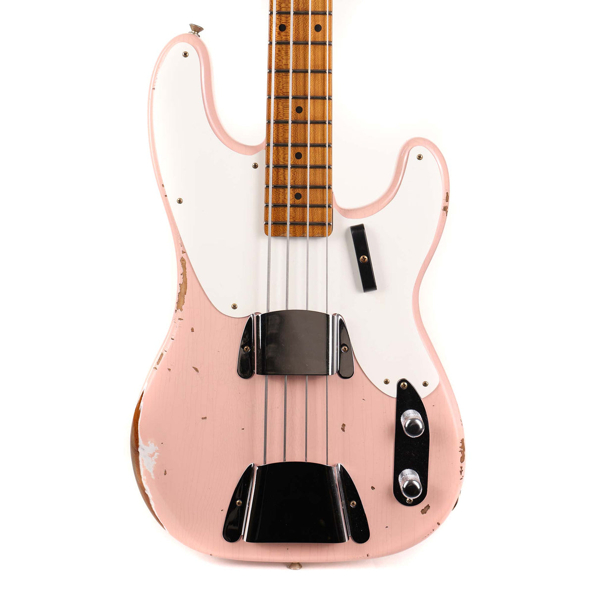 Fender Custom Shop 1955 Precision Bass Roasted Relic Shell Pink — 1