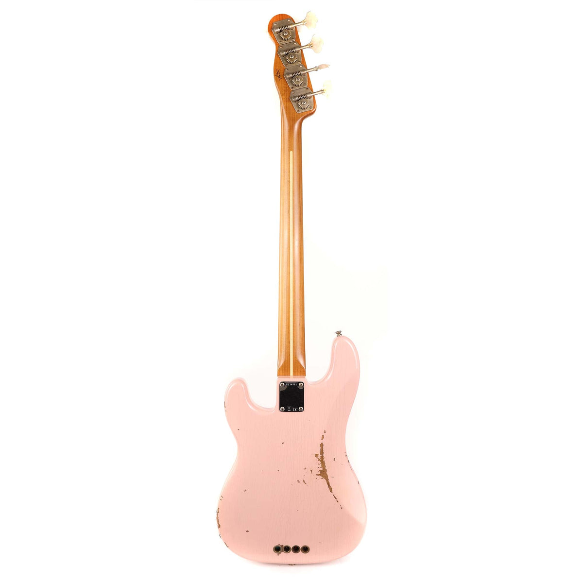 Fender Custom Shop 1955 Precision Bass Roasted Relic Shell Pink — 3
