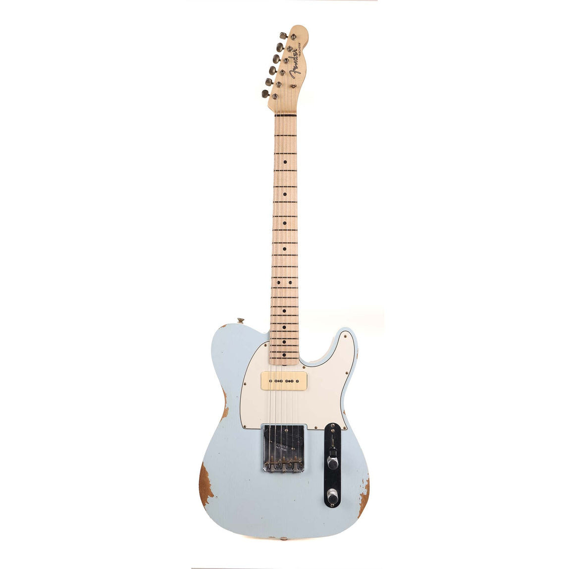 Fender Custom Shop Two-Tone P90 Telecaster Relic Faded Sonic Blue