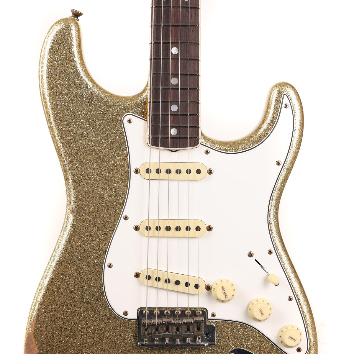 Fender Custom Shop 1967 Stratocaster Relic Gold Sparkle — 4