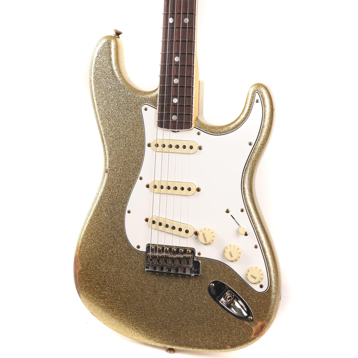Fender Custom Shop 1967 Stratocaster Relic Gold Sparkle — 5