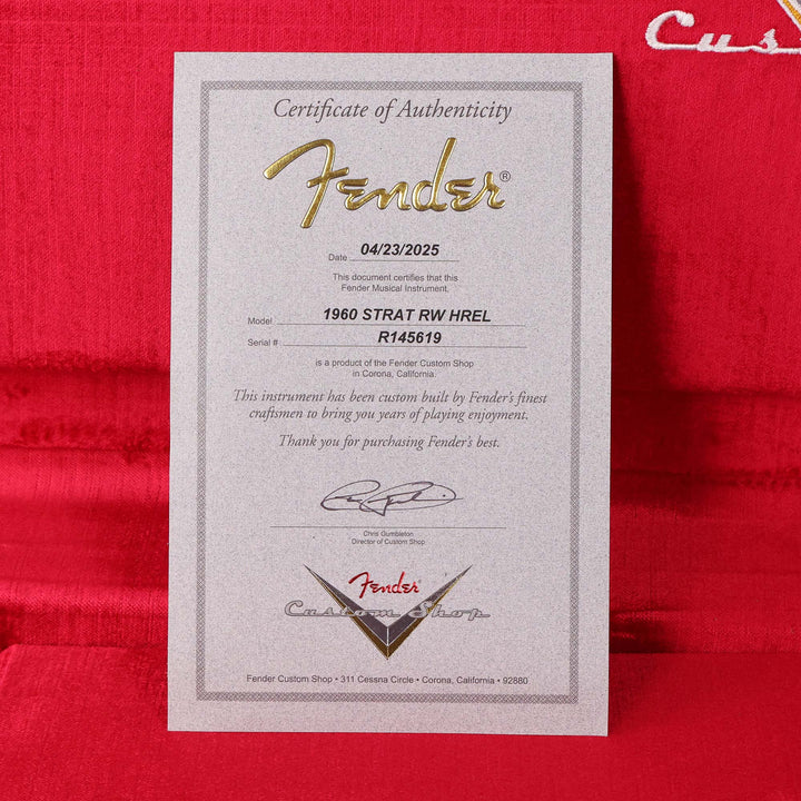 Fender Custom Shop 1960 Stratocaster Heavy Relic Seafoam Sparkle