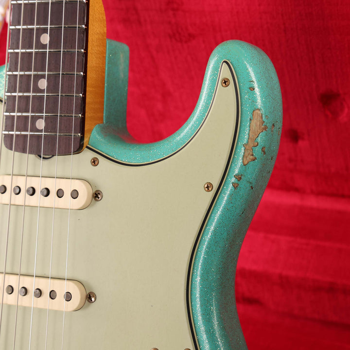 Fender Custom Shop 1960 Stratocaster Heavy Relic Seafoam Sparkle