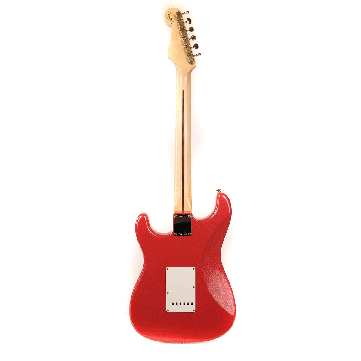 Fender Custom Shop 1957 Stratocaster Journeyman Relic Gold Sparkle over Red — 3
