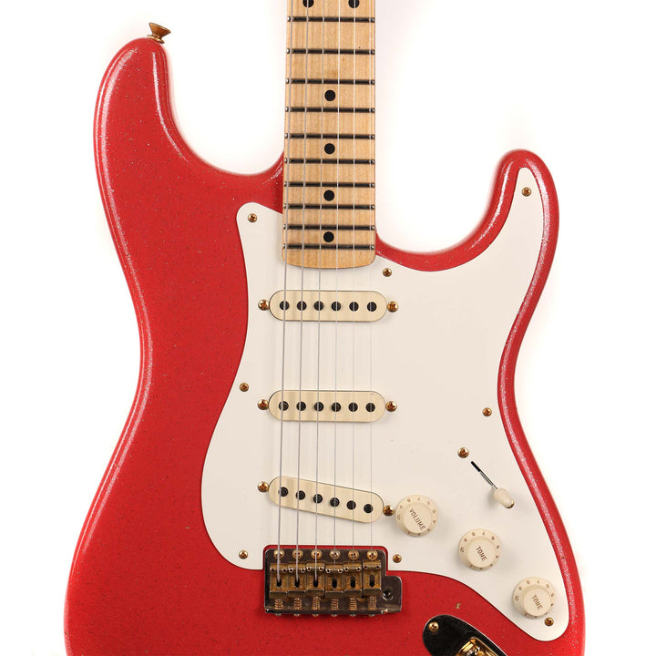 Fender Custom Shop 1957 Stratocaster Journeyman Relic Gold Sparkle over Red